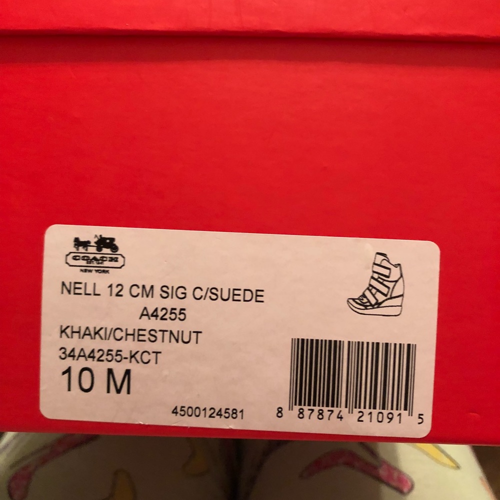 Coach Sneaker Wedges! Brand New with box!